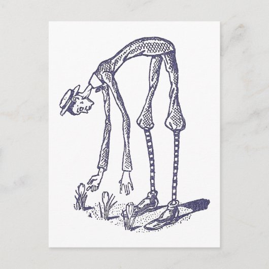 Blib Picks Flowers Briefkaart (Voorkant)