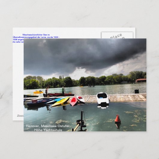 Blick über den Maschsee, Hannover Briefkaart (Voorkant / Achterkant)