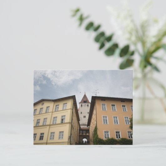 BLICK VON MARKTPLATZ HAAG AUF KLEINEN SCHLOSSTURM BRIEFKAART (Staand voorkant)