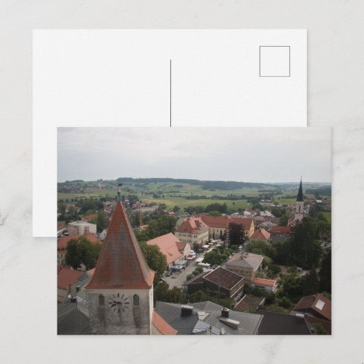 BLICK VON SCHLOSSTURM AUF HAAGER MARKTPLATZ BRIEFKAART (Voorkant / Achterkant)