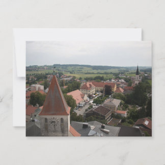 BLICK VON SCHLOSSTURM AUF HAAGER MARKTPLATZ BRIEFKAART