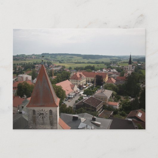 BLICK VON SCHLOSSTURM AUF HAAGER MARKTPLATZ BRIEFKAART (Voorkant)