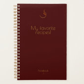 BLIDUL Mijn favoriete recepten donkerrood Planner (Voorkant)