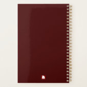 BLIDUL Mijn favoriete recepten donkerrood Planner (Achterkant)