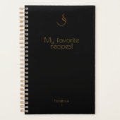 BLIDUL Mijn favoriete recepten zwart Planner (Voorkant)