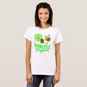blij 2 bijenvegetariër t-shirt (Voorkant volledig)