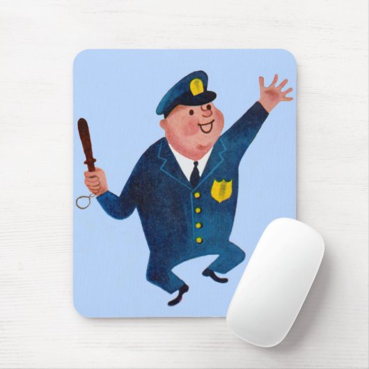 blij agent muismat (Met muis)