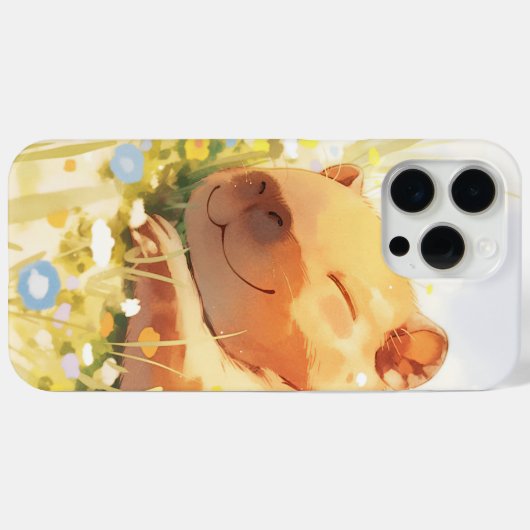 Blij als een Capybara Case-Mate iPhone Case (Achterkant (horizontaal))