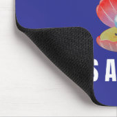 Blij als een Clam alternatief ontwerp Muismat (Hoek)