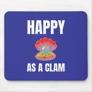 Blij als een Clam alternatief ontwerp Muismat