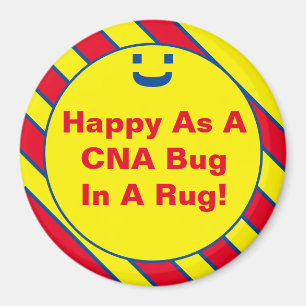 Blij als een CNA-bug in een rugby! Magneet