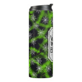 Blij als een heks in een bezemfabriek thermosbeker (Gedraaid links)