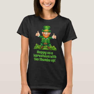 Blij als een kabouter met twee duimen omhoog! t-shirt