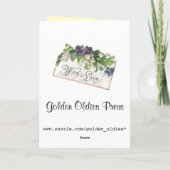 Blij als een Zonnebloem Valentijnsdag Kaart (Achterkant)