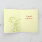 Blij als een Zonnebloem Valentijnsdag Kaart (Binnen)