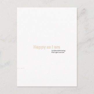 Blij als ik ben briefkaart