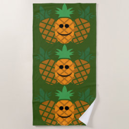 Blij Ananas Ontwerp - Strandhanddoek Strandlaken