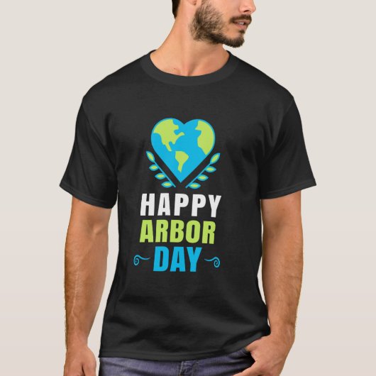 Blij Arbor Day Shirts Aardcrisis Milieu Activisme (Voorkant)