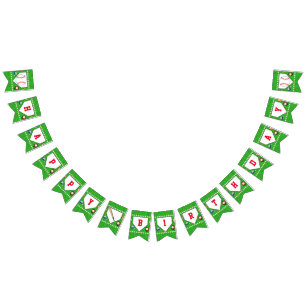 Blij baard vlaggetjes