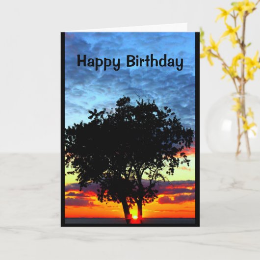 Blij behoren wij tot de Zelfde Stamboom Kaart (Gele Bloem)