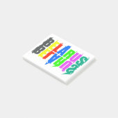 Blij Belarus Kleurrijke Letters Post-it® Notes (Schuin)