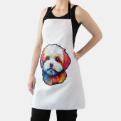 Blij bichon frise schort (Insitu)