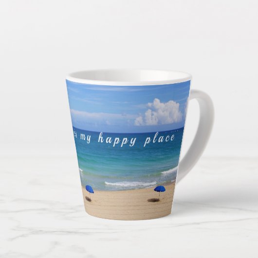 Blij bij de Mok Beach/Zee en Zand latte (Rechterhoek)