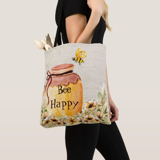 Blij bijen honingpot  tote bag (Dichtbij)