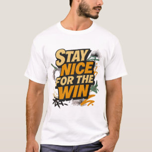 Blij Blijven Voor De Overwinning Retro Design T-shirt