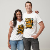 Blij Blijven Voor De Overwinning Retro Design T-shirt (Unisex)
