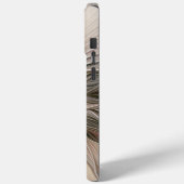 Blij Bloem Abstract Beige Bruin Bloem Fractal Case-Mate iPhone Case (Achterkant / Links)