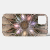 Blij Bloem Abstract Beige Bruin Bloemmotief Fracta Case-Mate iPhone Case (Achterkant (horizontaal))