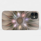 Blij Bloem Abstract Beige Bruin Bloemmotief Fracta Case-Mate iPhone Case (Achterkant (horizontaal))