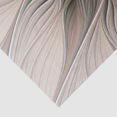 Blij Bloem Abstract Beige Bruine Bloemrijke Fracta Tissuepapier (Detail)