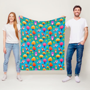 Blij Bosdieren Patroon Voor Kinderen Lifestyle Fleece Deken