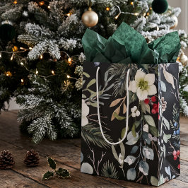 Blij botanisch kerst persoonlijk medium cadeauzakje