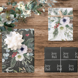 Blij botanisch Kerstmis Persoonlijk Inpakpapier Vel