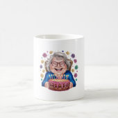 Blij Bril Oma Verjaardag Grafisch Koffiemok (Center)