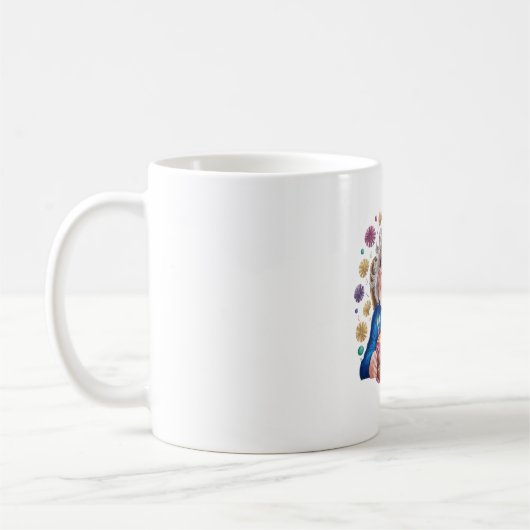 Blij Bril Oma Verjaardag Grafisch Koffiemok (Links)