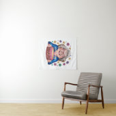 Blij Bril Oma Verjaardag Grafisch Wandkleed (In Situ (horizontaal))