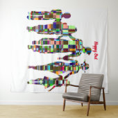 Blij buiten wandtapijt wandkleed (In Situ (horizontaal))