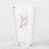 Blij bull terrier glas (Achterkant)