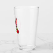 Blij bull terrier glas (Links)
