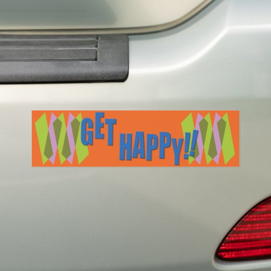 Blij! Bumpersticker (Op auto)