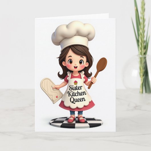 Blij Chef Moederdagkaart Kaart (Voorkant)