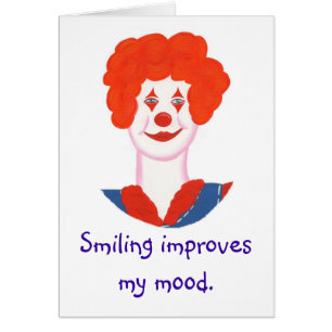 Blij Clown Gezicht, Glimlachen verbetert mijn stem