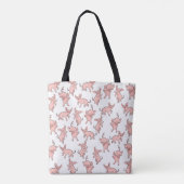Blij dansende biggetjes tote bag (Achterkant)