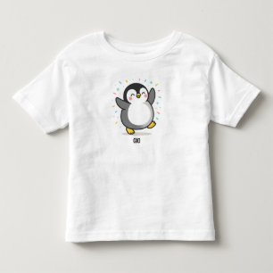 blij dansende Pinguïn Aangepaste Kinderen Illustra Kinder Shirts