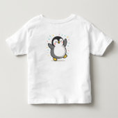 blij dansende Pinguïn Aangepaste Kinderen Illustra Kinder Shirts (Achterkant)