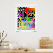 Blij dat ik ben poster (Keuken)